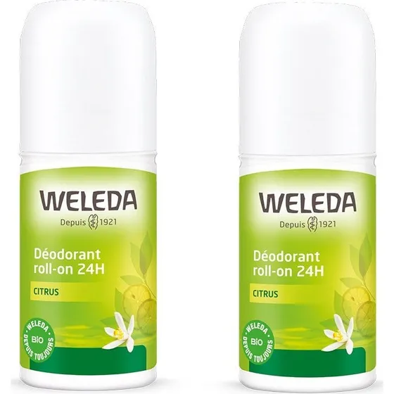 Weleda Lemon Roll On Deodorant 24h (2x50ml)