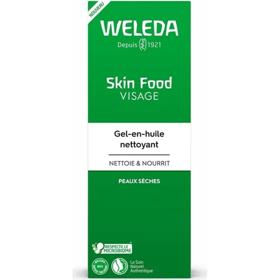 Weleda Skin Food Gel-in-Oil Ansigtsrens til tør hud, 75ml