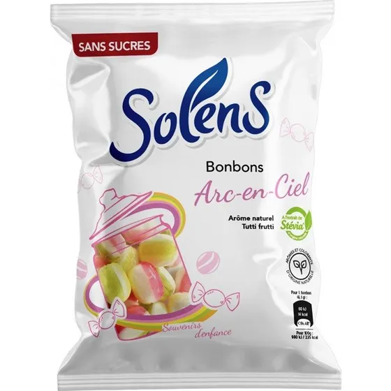 Solens Rainbow Candies Tutti Frutti - Sukkerfri 100g