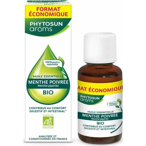 Phytosun Aroms Økologisk Pebermynte Æterisk Olie, 30ml