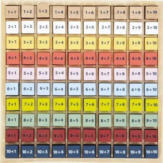 Small Foot Additionstabel i træ – øv addition op til 20