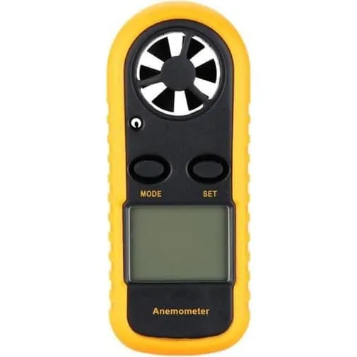 Bærbar Anemometer - Vindhastighedsmåler med LCD-skærm