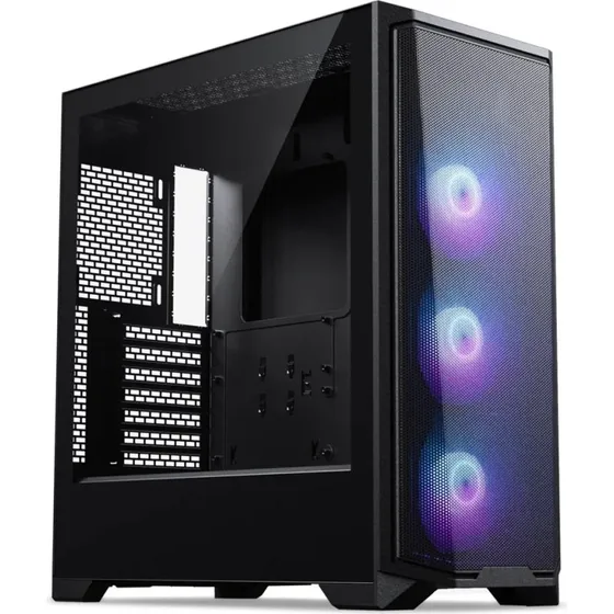 Phanteks Eclipse G370A Midi Tower PC-kabinet - Sort