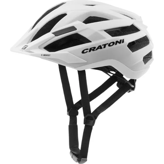 Cratoni C-Boost Cykelhjelm - Mat Hvid - Str. S-M (54-58 cm)