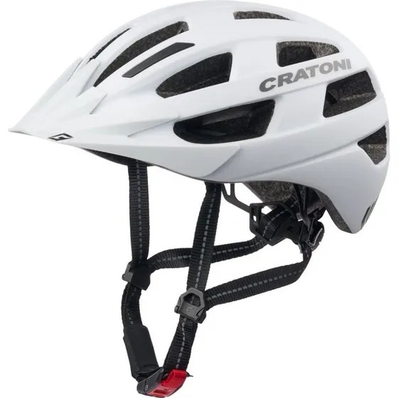 Cratoni Velo-X Cykelhjelm - Mat Hvid - Str. S-M (52-57 cm)