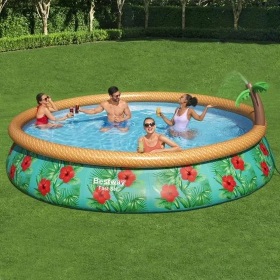 Bestway Fast Set Paradis Palms pool 457×84 cm m/ filter