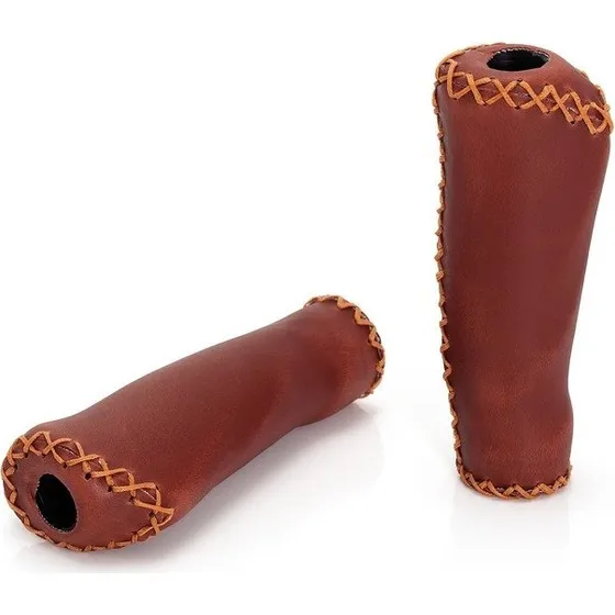 XLC Comfort Grips - Brune kunstlæder håndtag til drejegreb