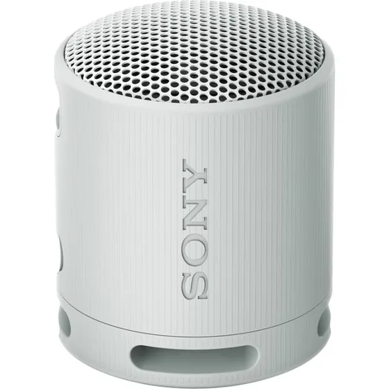 Sony SRS-XB100 Bluetooth mini-højttaler, IP67 vandtæt, 16 timers batteri - Hvid
