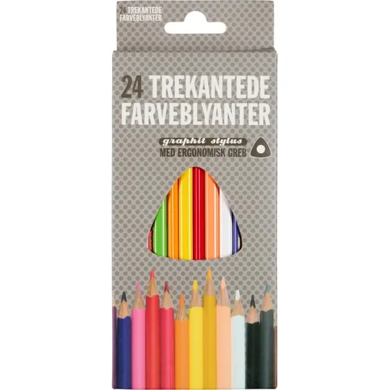 Graphit Stylus farveblyanter, 24 stk
