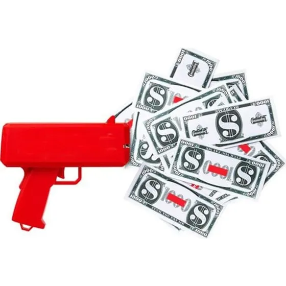 Pengepistol / Money Gun - Skyder sedler