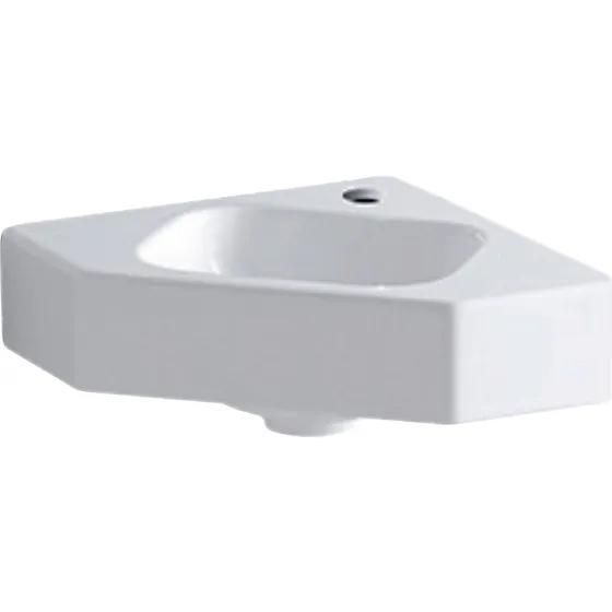 Geberit Icon hjørnehåndvask 460x330x130mm hvid