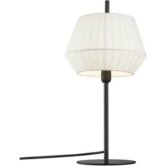 Nordlux Dicte Bordlampe, plisseret bomuld Ø21 cm