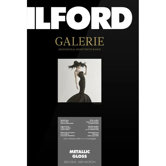 Ilford Galerie Metallic Gloss Fotopapir, 260g, A3, 25 ark