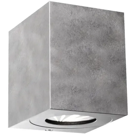 Nordlux Seaside Canto Kubi 2 udendørs væglampe sort incl. 2x6W LED