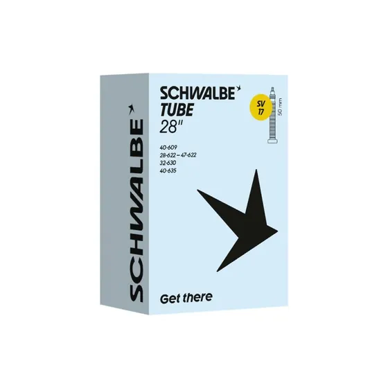 Schwalbe 700c/28" slange med 50mm racerventil SV17