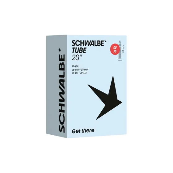 Schwalbe 22" slange 1,10-1,50 (438/451) med 40mm racerventil