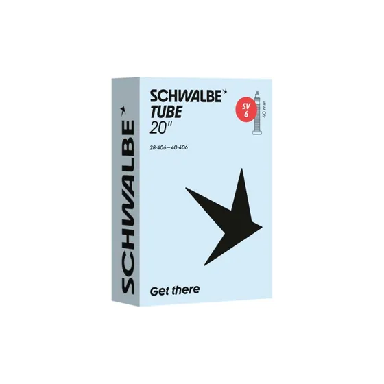 Schwalbe 20" slange 1,10-1,60 (28/406) med 40mm racerventil