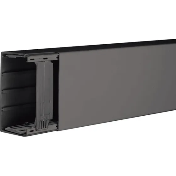 LF 60110 Kabelkanal komplet 2 m, sort (RAL 9011)