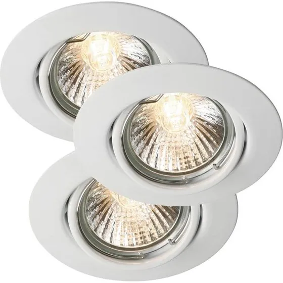 Nordlux Triton indbygningsspot 3-pak, hvid