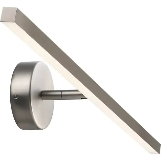 Nordlux IP S13 60 væglampe IP44, børstet stål