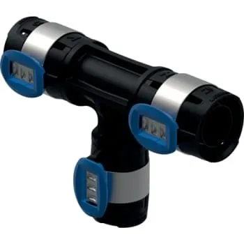 FLOWFIT Tee 16x20x16mm PPSU Sort