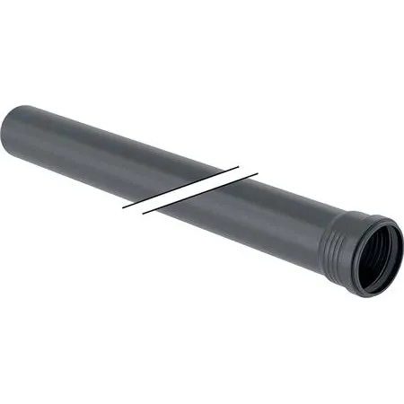 Geberit Silent-Pro rør med muffe, 90mm x 200cm