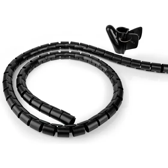 Nedis Kabelmuffe Spiral 2 m, indv. Ø 28–32 mm, Sort