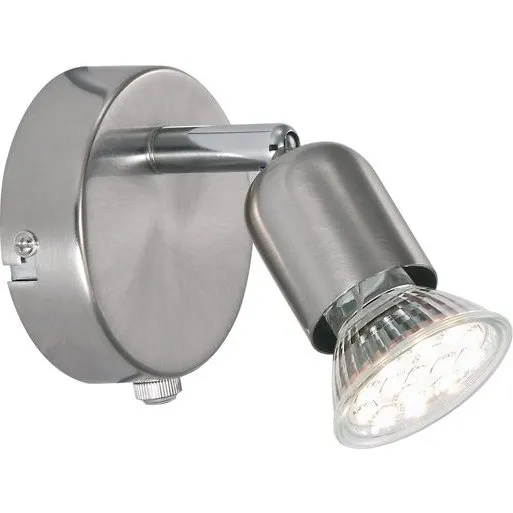 Nordlux Avenue væglampe, børstet stål