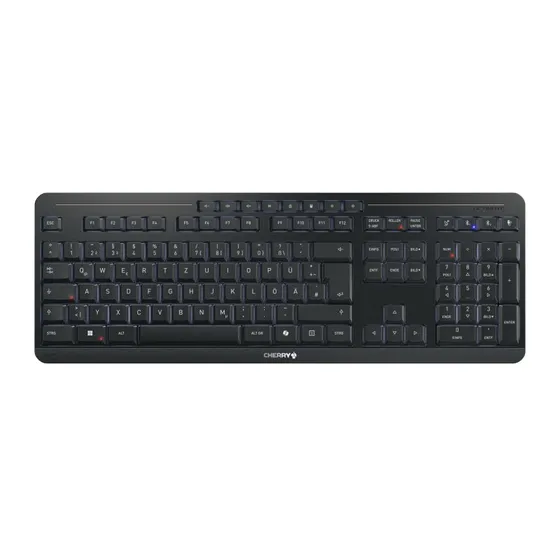 CHERRY Stream Ultimate Tastatur - QWERTZ Tysk - Sort