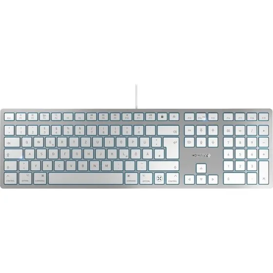 Cherry KC 6000C FOR MAC Tastatur USB-C QWERTZ Sølv