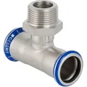 Geberit Mapress Rustfrit T-stykke 22mm x 3/4" x 22mm