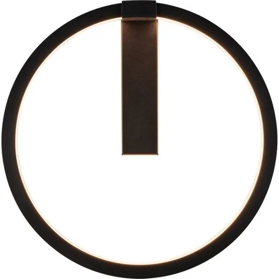 SLV One Dali væglampe, sort, Ø40 cm