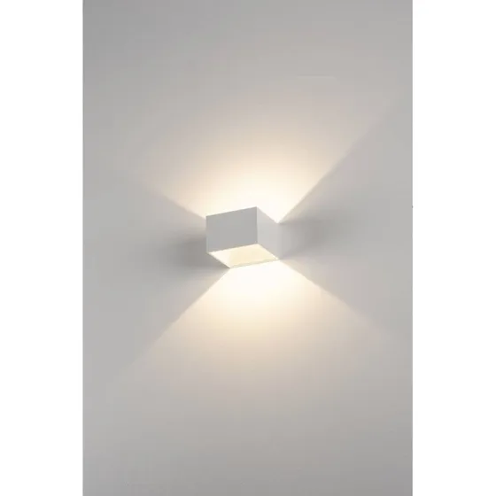 SLV Logs In Square Væglampe hvid med LED driver