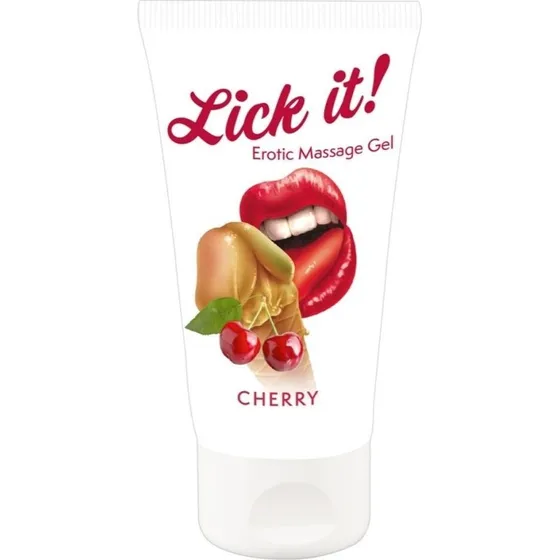 Lick it! Erotic Massage Gel - Kirsebær
