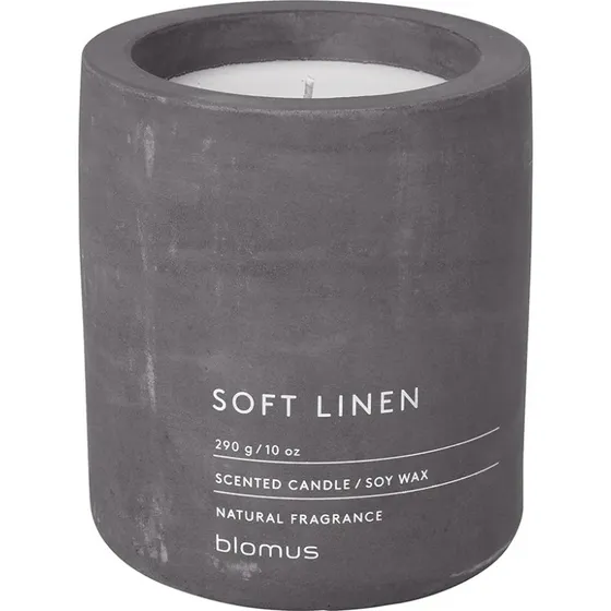 Blomus Fraga Duftlys Soft Linen - Grå Beton 9 cm