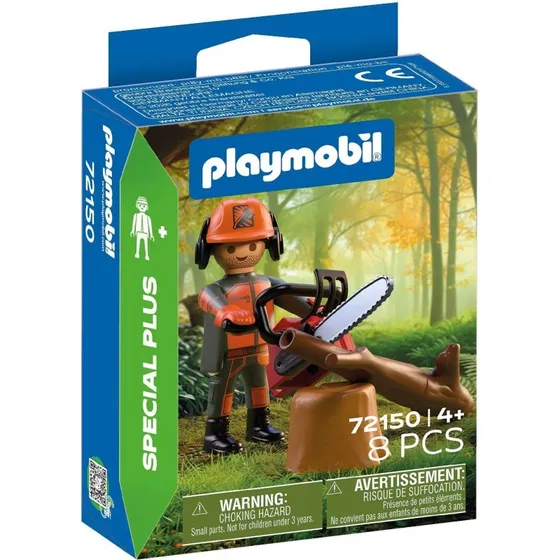 Playmobil 72150 Skovarbejder med Motorsav - 8 dele