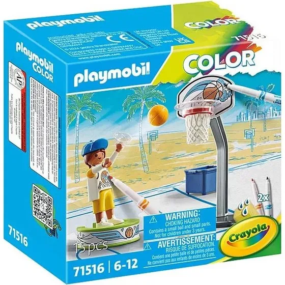 Playmobil Color Skøjteløber med Basketball 71516