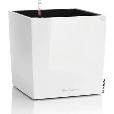 LECHUZA Cube Premium 40 Plantekasse - Blank Hvid - 31 L