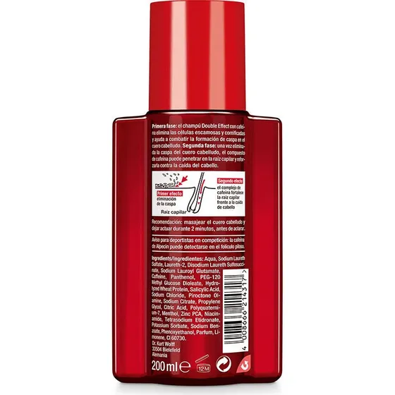 Alpecin Koffein Double Effect Anti-Hårtab og Anti-Skæl Shampoo 200ml