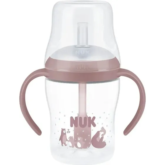 NUK Perfect Match Learner Bottle Straw 150 ml - Bear