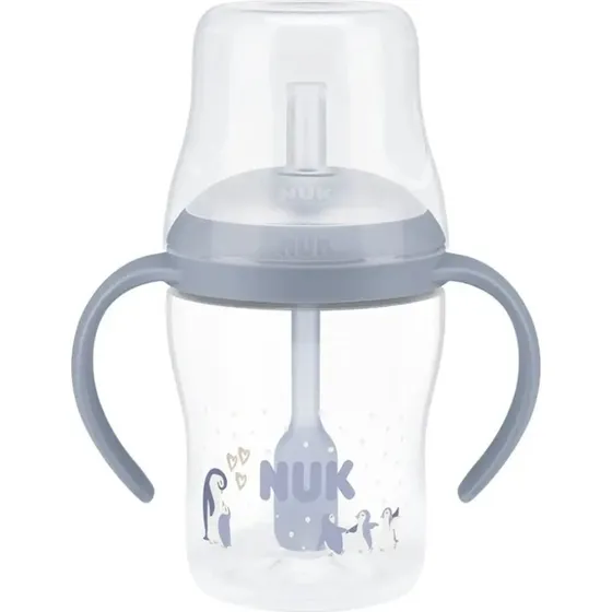 NUK Perfect Match Learner Bottle Straw 150 ml - Penguin
