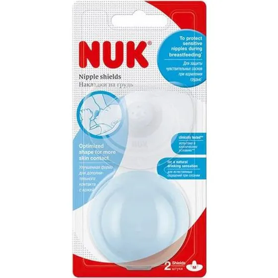 NUK Silikone Brystvortebeskyttere, Medium (2 stk)