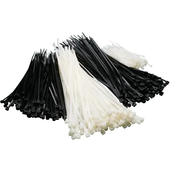 ABB kabelstrips 7,5 x 370 mm, 100 stk, sort