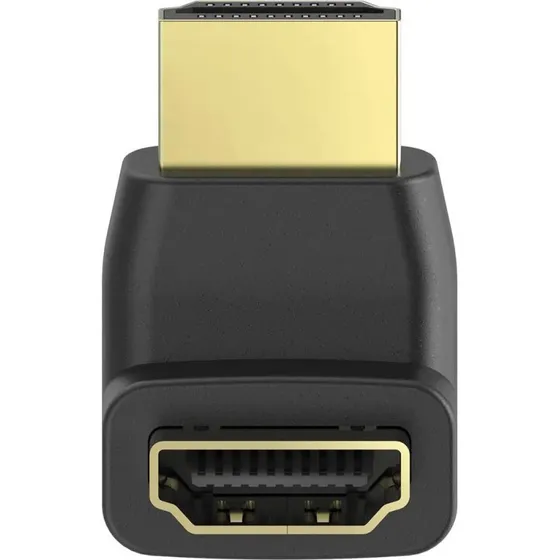 Hama HDMI-adapter 90° guldbelagt – sort