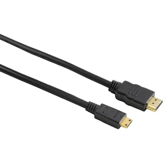 HAMA HDMI-HDMI C High Speed kabel 2,0 m sort, guldbelagt