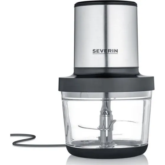 SEVERIN KM 3867 Hakkemaskine 400W 1 Liter Mat Sort/Rustfrit Stål