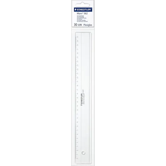STAEDTLER Mars Lineal - 30 cm - Gennemsigtig Plexiglas