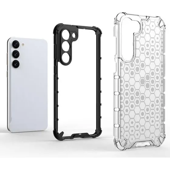 Hurtel Honeycomb Case til Samsung Galaxy S23+ - Transparent