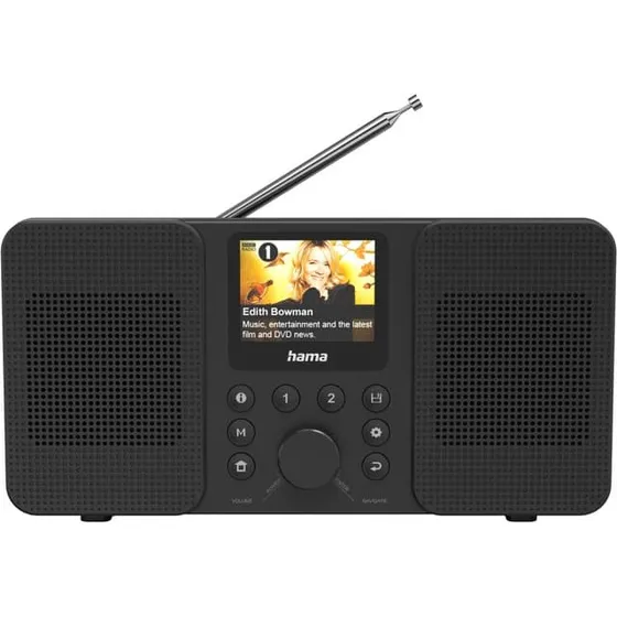 Hama DIR10 digitalradio – DAB+, internetradio og Bluetooth (sort)