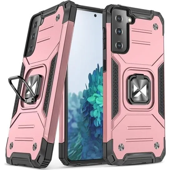 Wozinsky Ring Armor Hybrid Cover til Samsung Galaxy S22+ - Lyserød